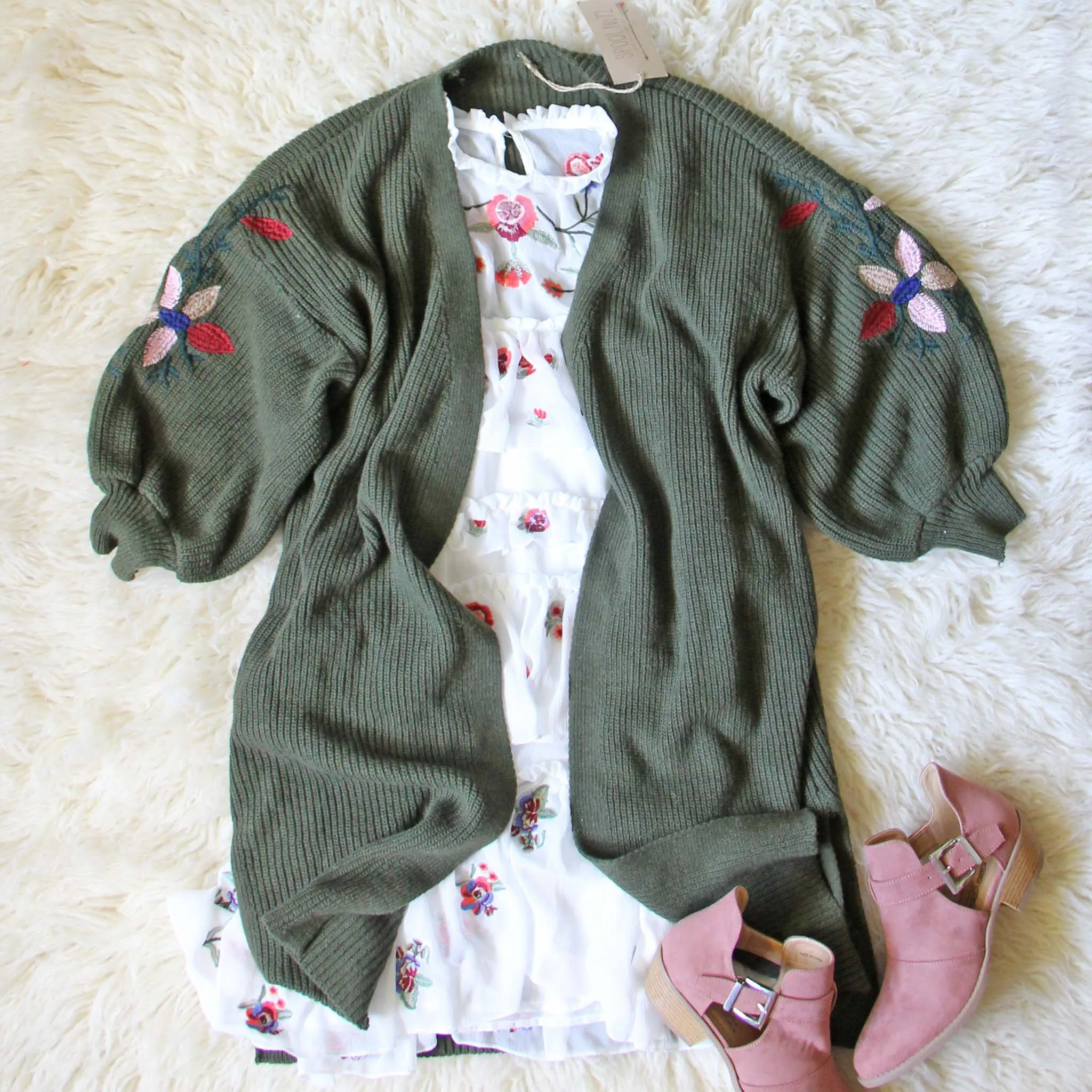 Grandpa Cozy Sweater in Olive (wholesale)