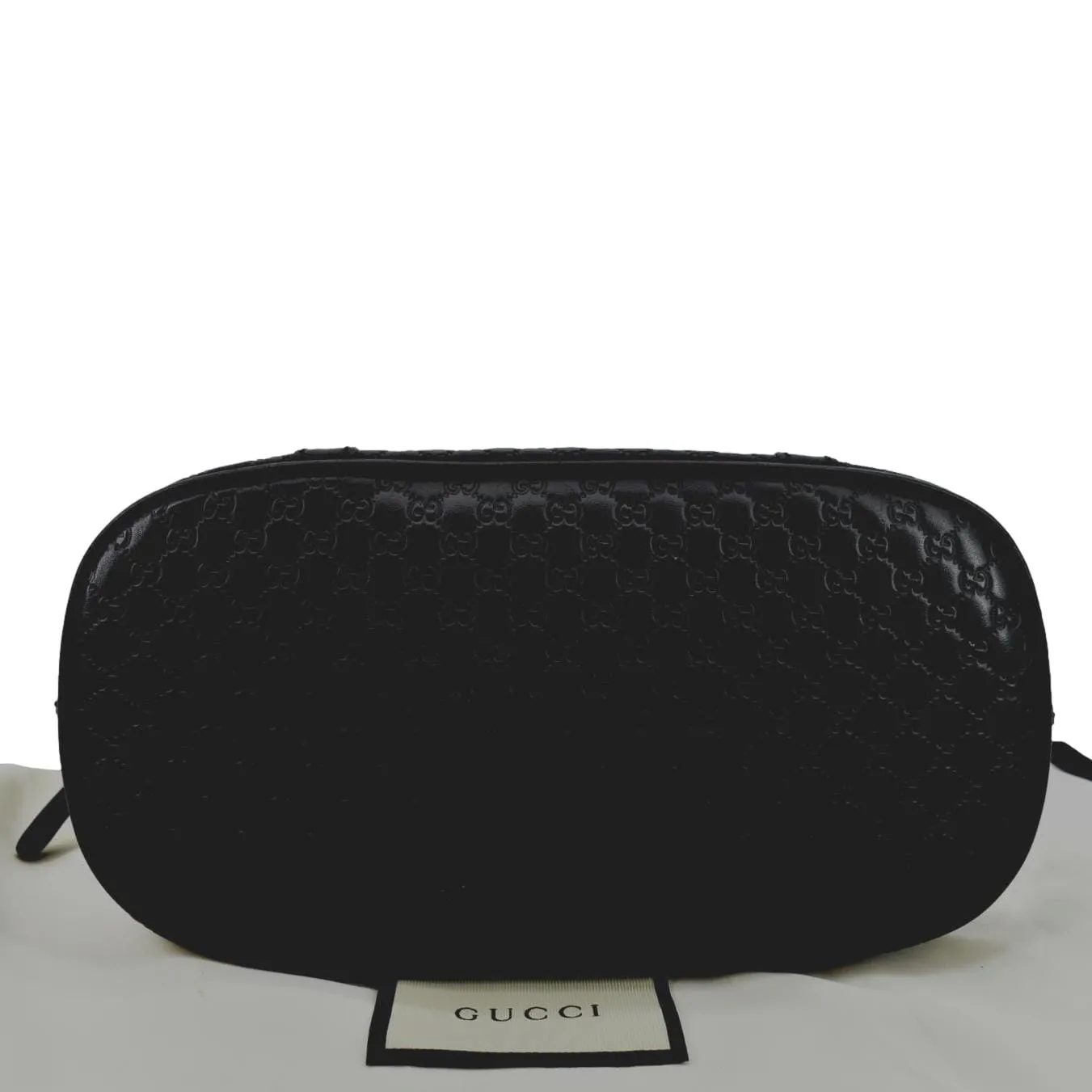 GUCCI Mini Dome Leather Crossbody Bag Black 449654