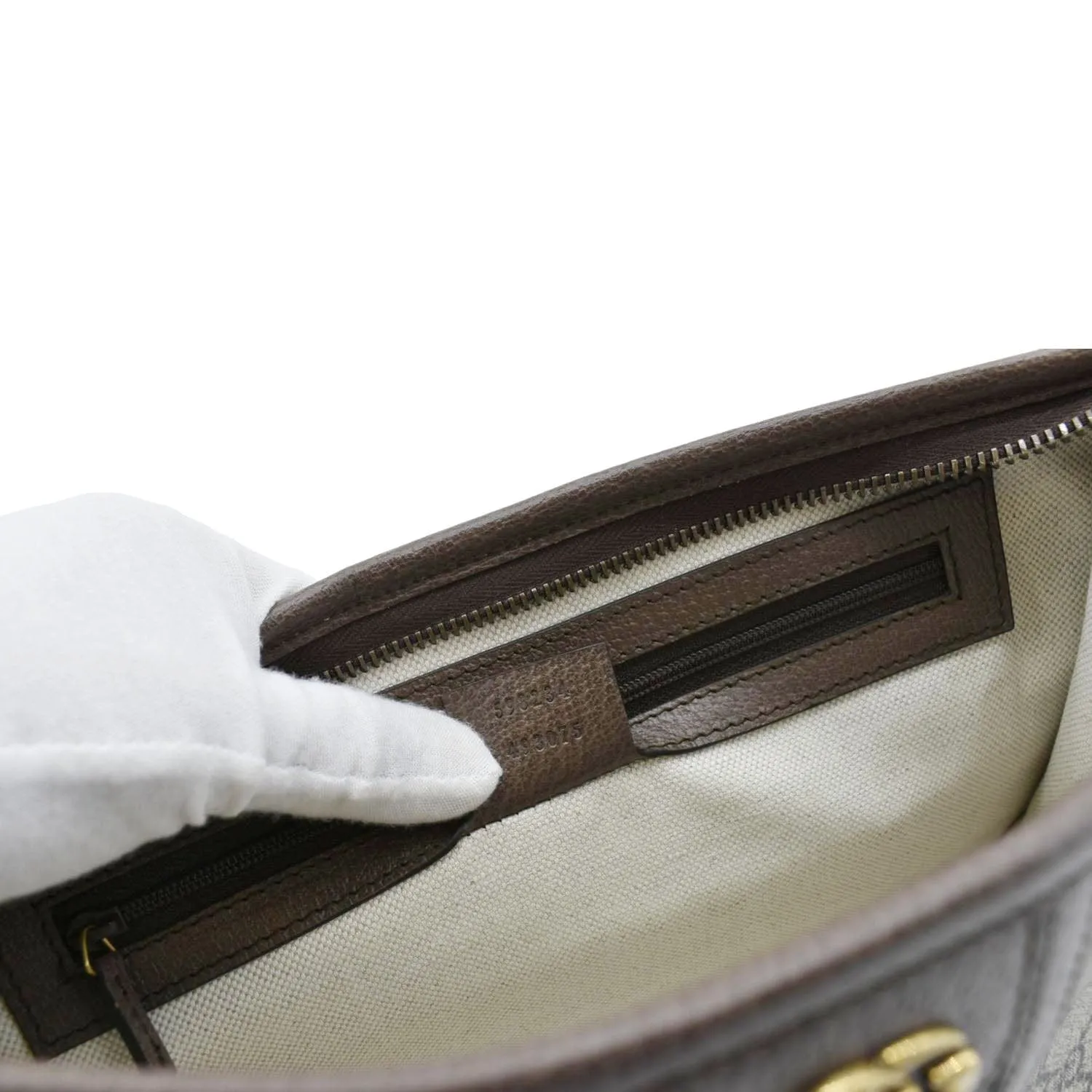 GUCCI Ophidia GG Supreme Canvas Pouch Beige 598234