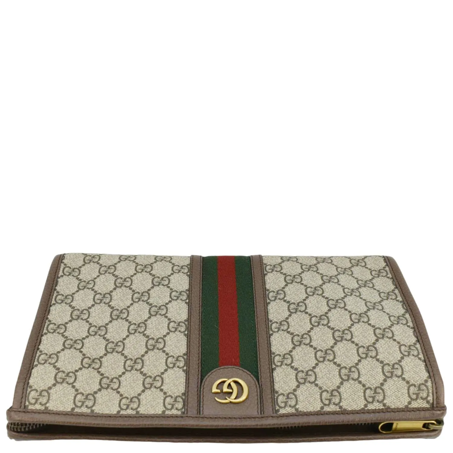 GUCCI Ophidia GG Supreme Canvas Pouch Beige 598234