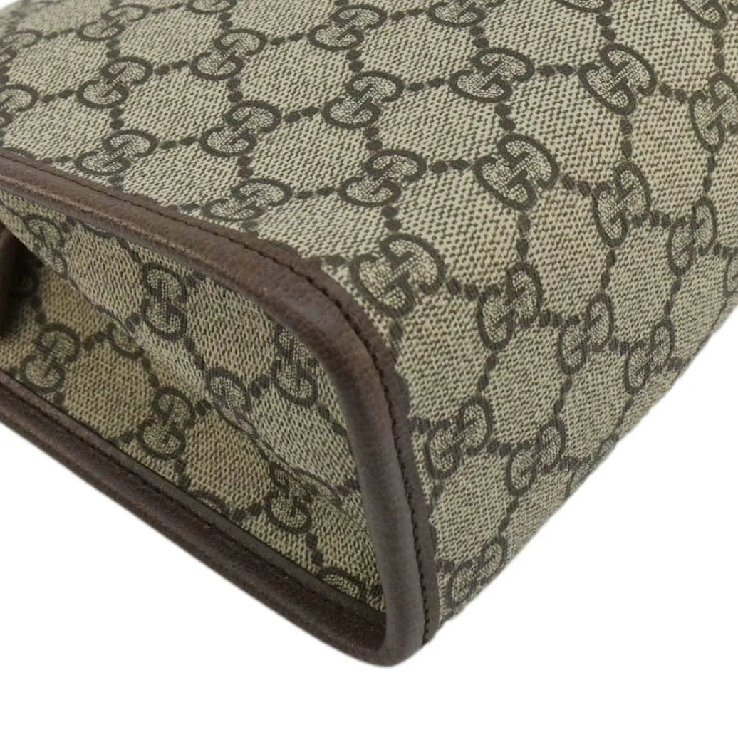 GUCCI Ophidia GG Supreme Canvas Pouch Beige 598234