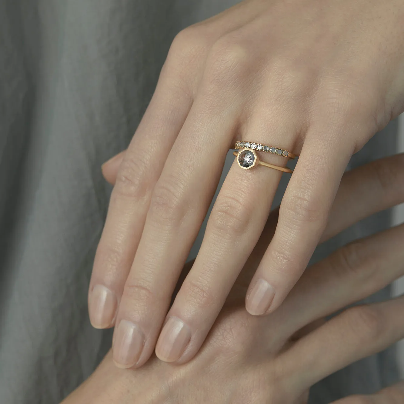 Half Eternity Antiquey Diamond Ring | R4801W
