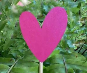 Handwritten Heart Garden and Yard Stakes