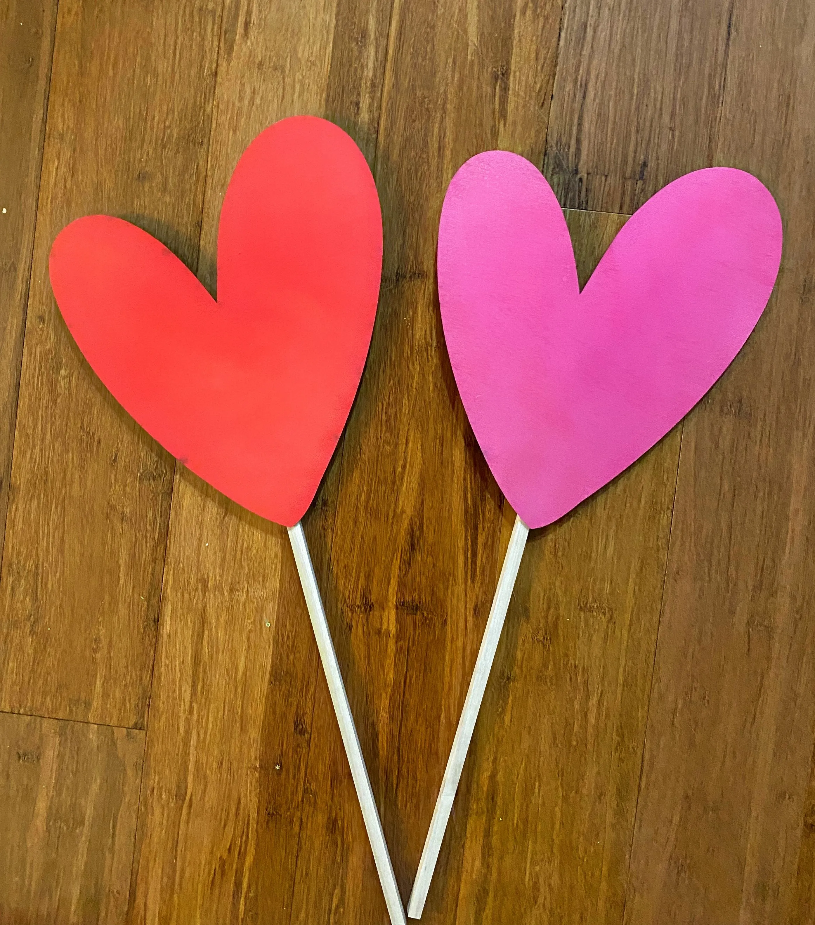 Handwritten Heart Garden and Yard Stakes