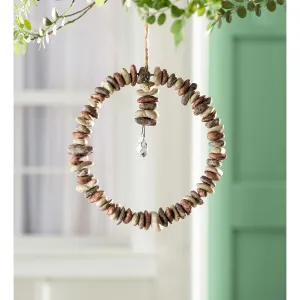 Hanging Rock Wreath with Crystal,yd6822