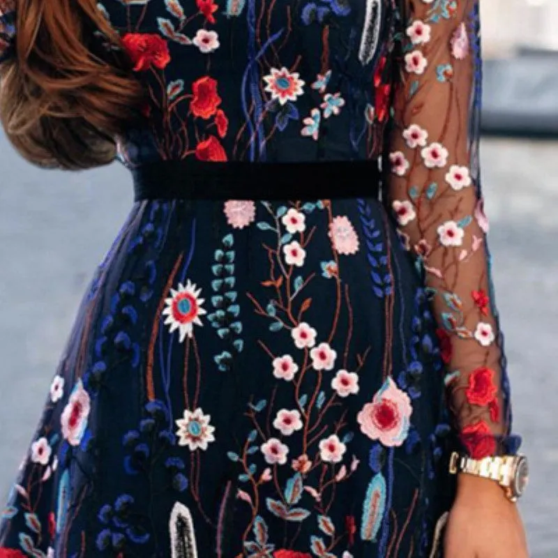 Happy Floral Empire Dress