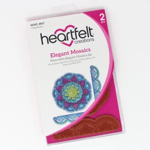 Heartfelt Creations - Elegant Mosaics Collection - Elegant Mosaics - Cling Stamp Set / 3977*
