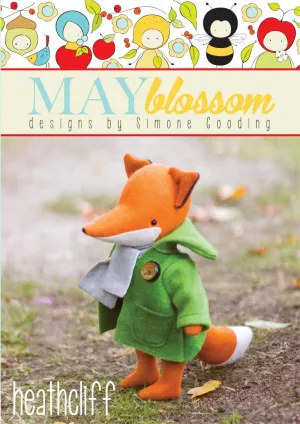 Heathcliff Felt Fox Sewing Patten by May Blossom