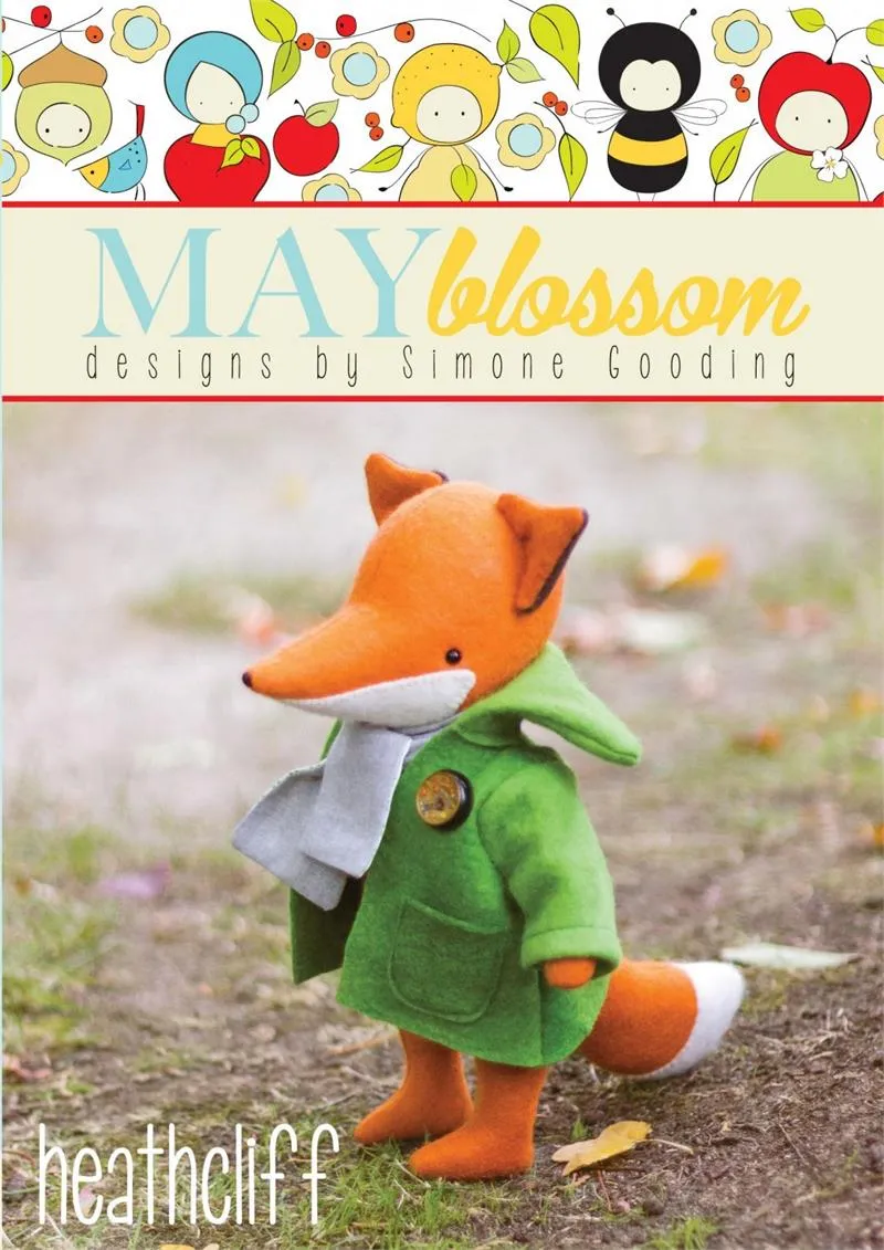 Heathcliff Felt Fox Sewing Patten by May Blossom