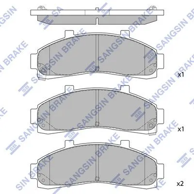 Hi-Q Brake Pads Set - SDB7532