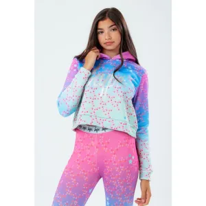 Hype Star Map Crop Hoodie Zwf 241