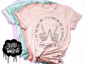 I Got The Swag & It's Pumping Out Of My Ovaries Prism Color T-Shirt