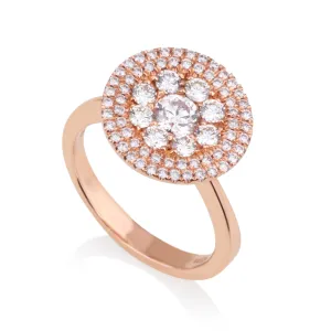 Imperial -Elegant diamonds cluster signet ring