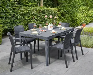 INDONESIA TABLE SET WITH 6 CHAIRS