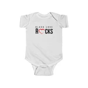 Infant Fine Jersey Bodysuit (Black Love Rocks Original Design)
