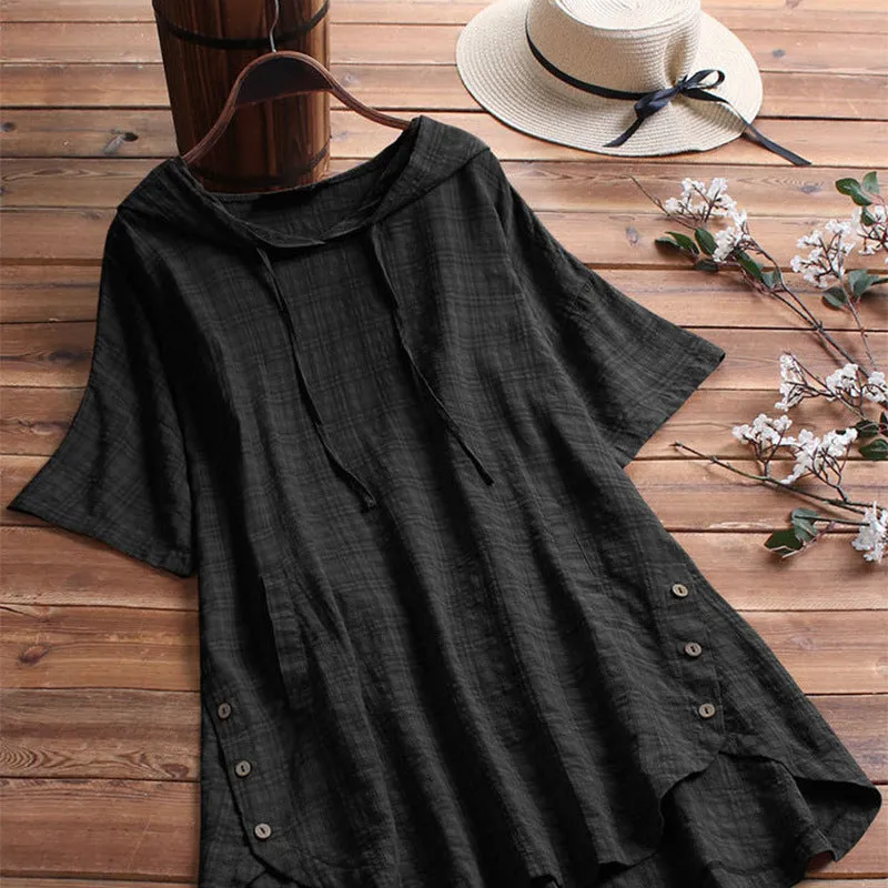 INSTOCK- women's summer short-sleeved round neck shirt