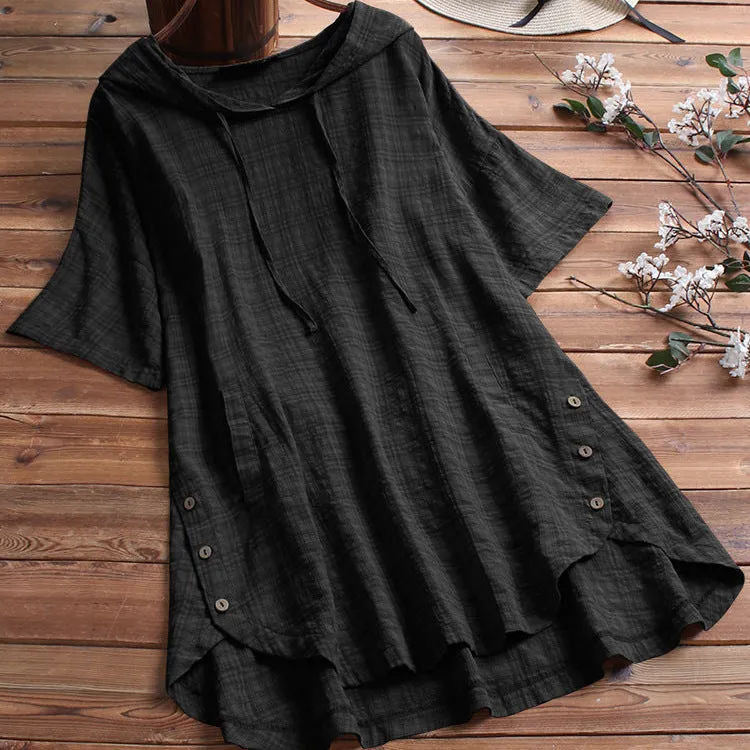 INSTOCK- women's summer short-sleeved round neck shirt