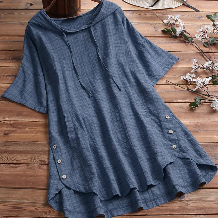 INSTOCK- women's summer short-sleeved round neck shirt