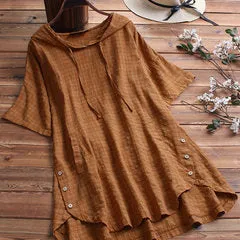 INSTOCK- women's summer short-sleeved round neck shirt
