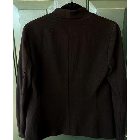 J. Crew 365 Stretch Going Out Open Front Black Blazer, Size 6