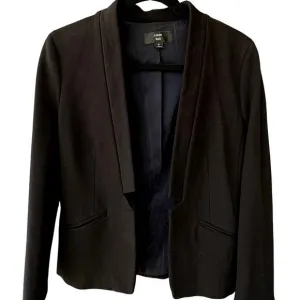 J. Crew 365 Stretch Going Out Open Front Black Blazer, Size 6