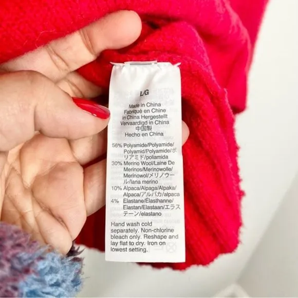 J. Crew Red Mockneck Sweater in Supersoft Yarn