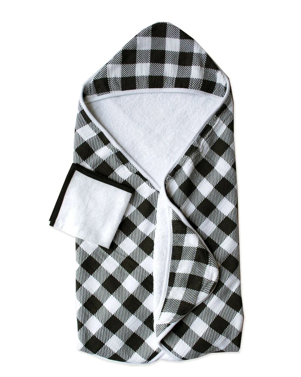 JACK PLAID | Hooded Towel   Washcloth Set
