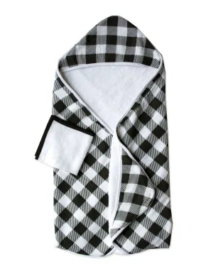 JACK PLAID | Hooded Towel   Washcloth Set