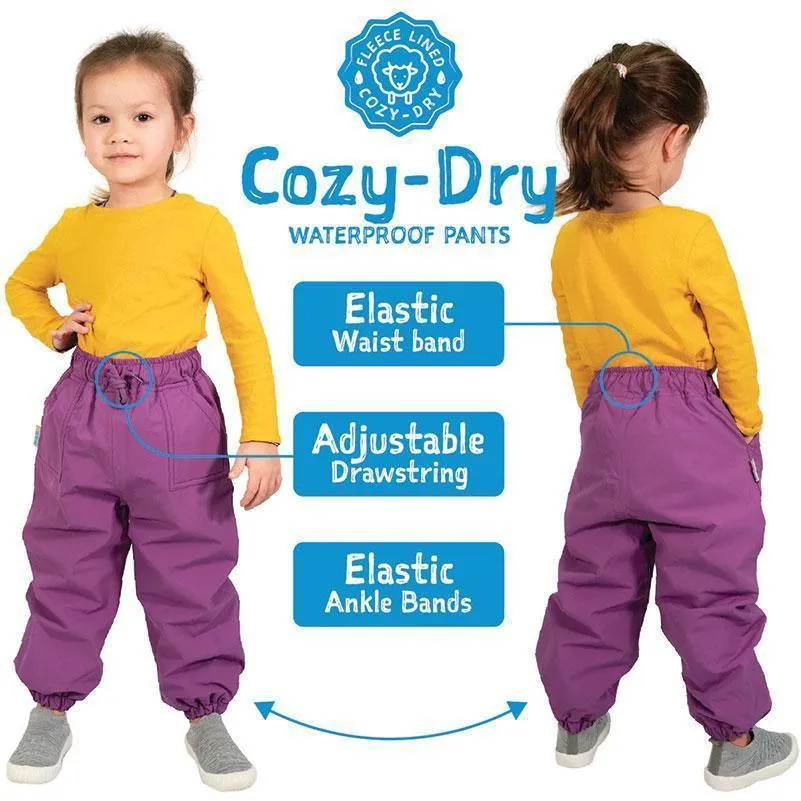 Jan & Jul Cozy-Dry Rain Pants - Watermelon Pink