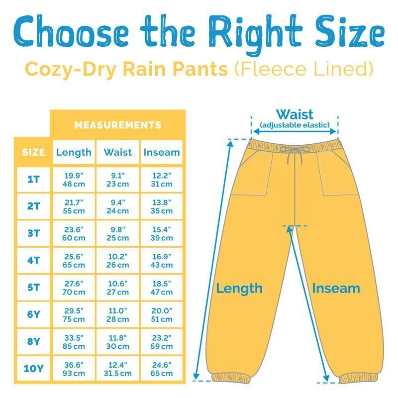 Jan & Jul Cozy-Dry Rain Pants - Watermelon Pink