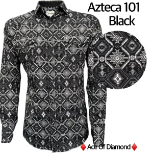 Javier Aztec 101 Black Shirt