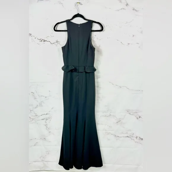 JAYGODFREY Ruffle Black Gown