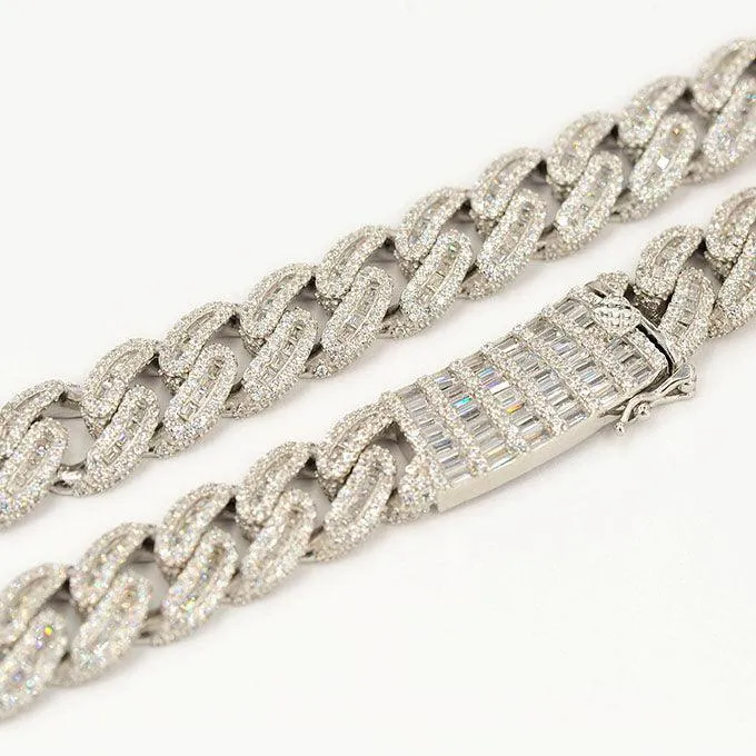 JDB1007 - 12MM CZ Silver Chain