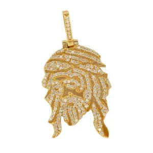 JDP0626182 - DIAMOND JESUS FACE PENDANT
