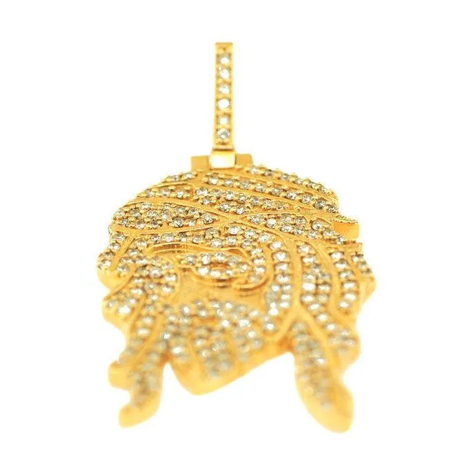 JDP0626182 - DIAMOND JESUS FACE PENDANT
