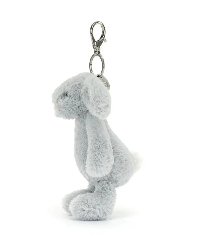 Jellycat - Bashful Silver Bunny Bag Charm