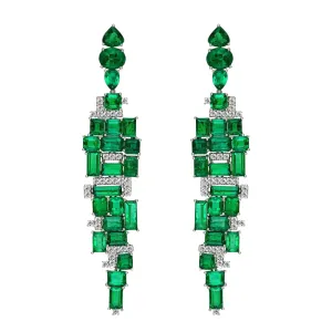 Jewels Of Desire Cipresso Emerald Chandelier Earrings
