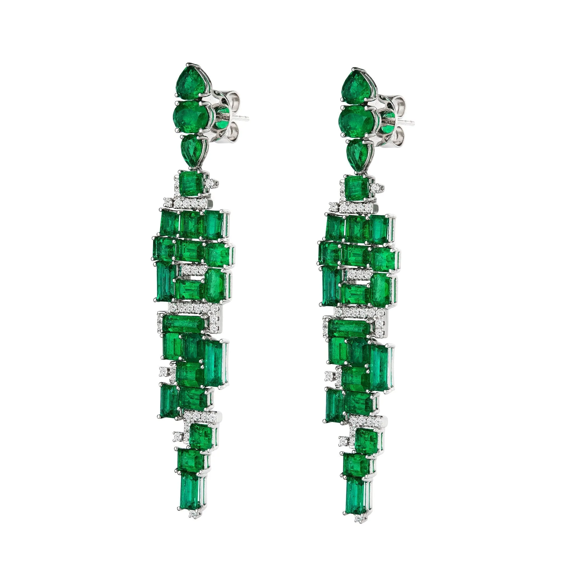 Jewels Of Desire Cipresso Emerald Chandelier Earrings