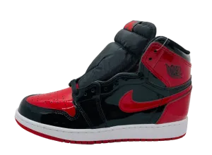JORDAN 1 RETRO HI OG PATENT BRED RED/BLACK GS