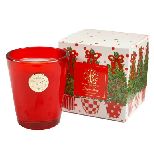 JUNIPER BERRY 8 OZ DESIGNER BOX CANDLE