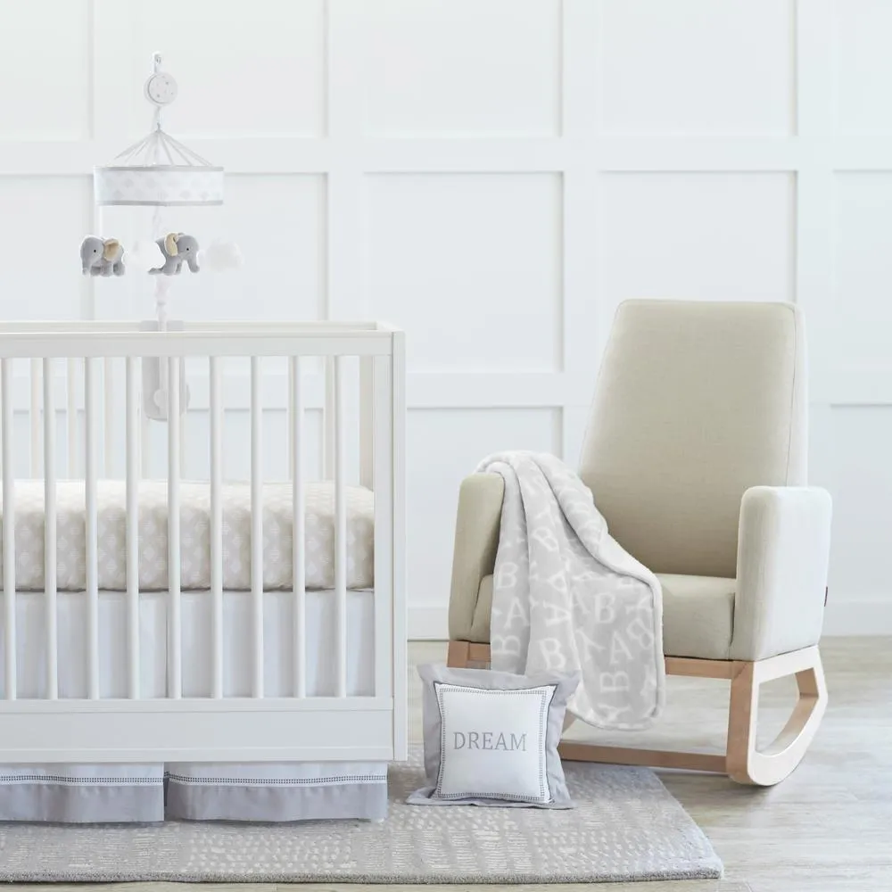 Just Born Dream 3-Piece Crib Set, Taupe/Gray