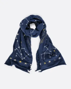 Kapital Constellation Black Fulling Scarf