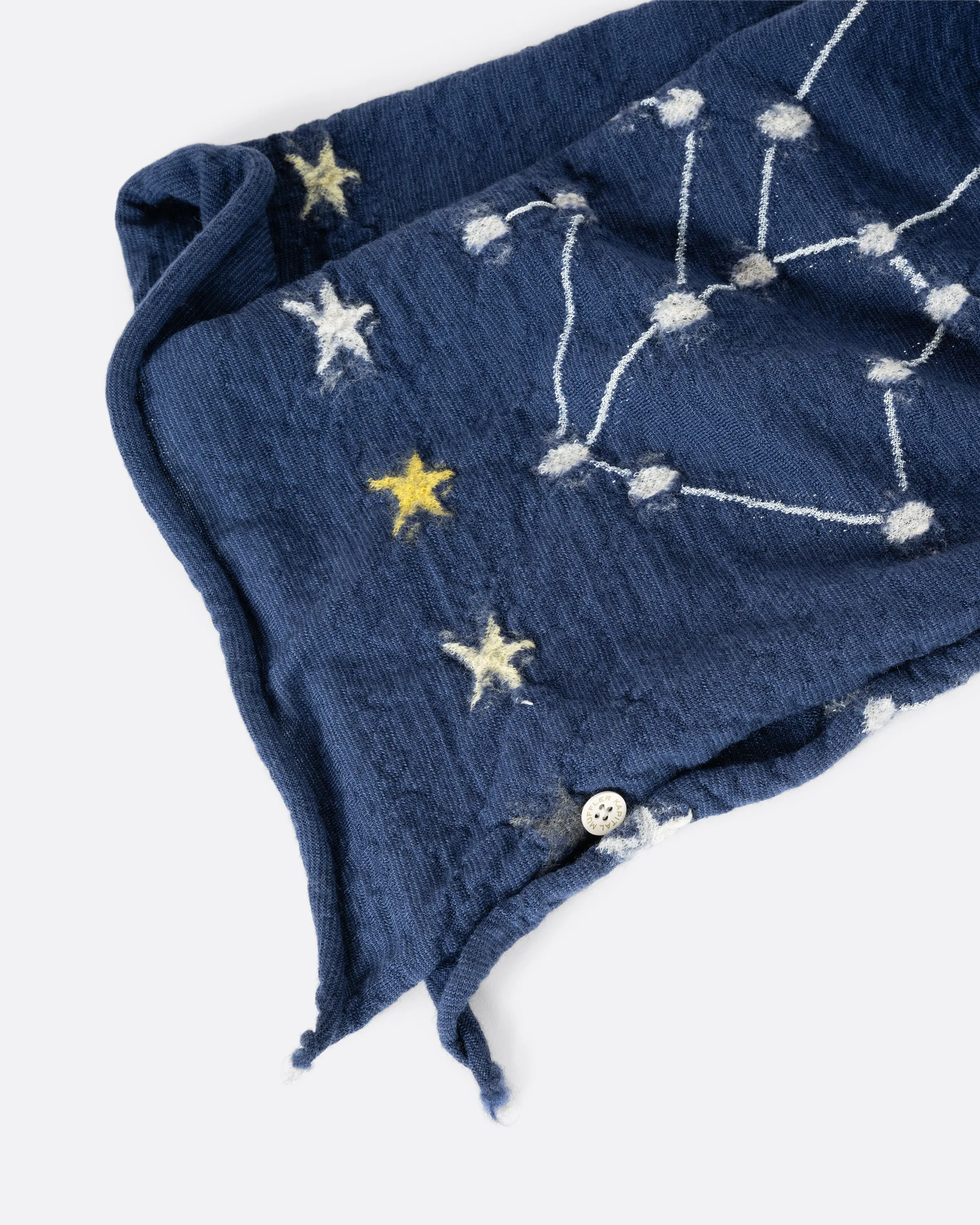 Kapital Constellation Black Fulling Scarf