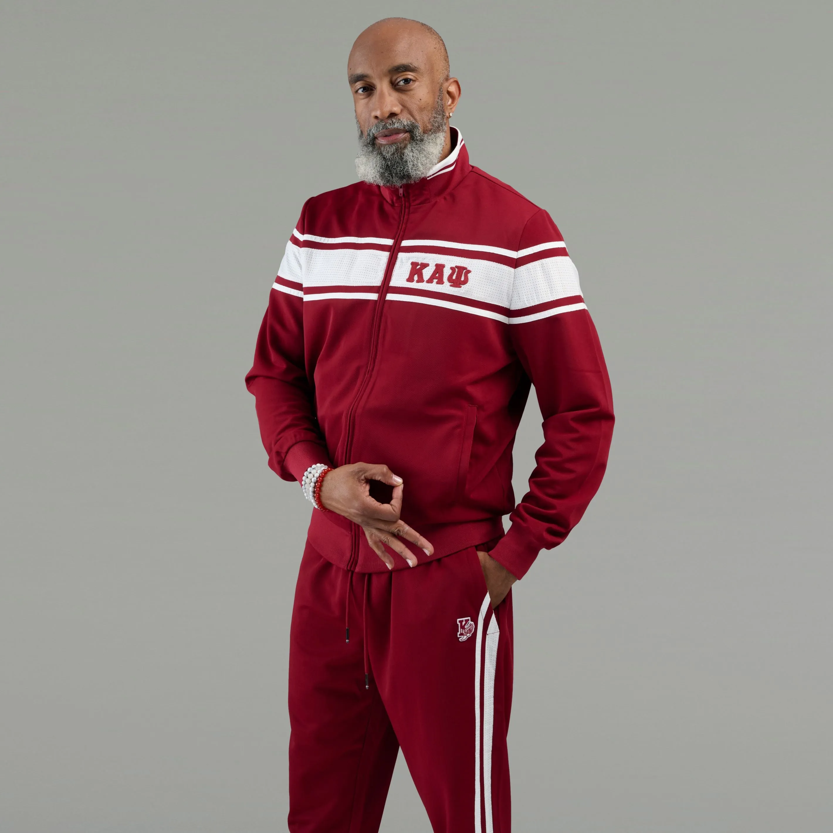 Kappa Alpha Psi 3-Letter Mesh Panel Track Jacket