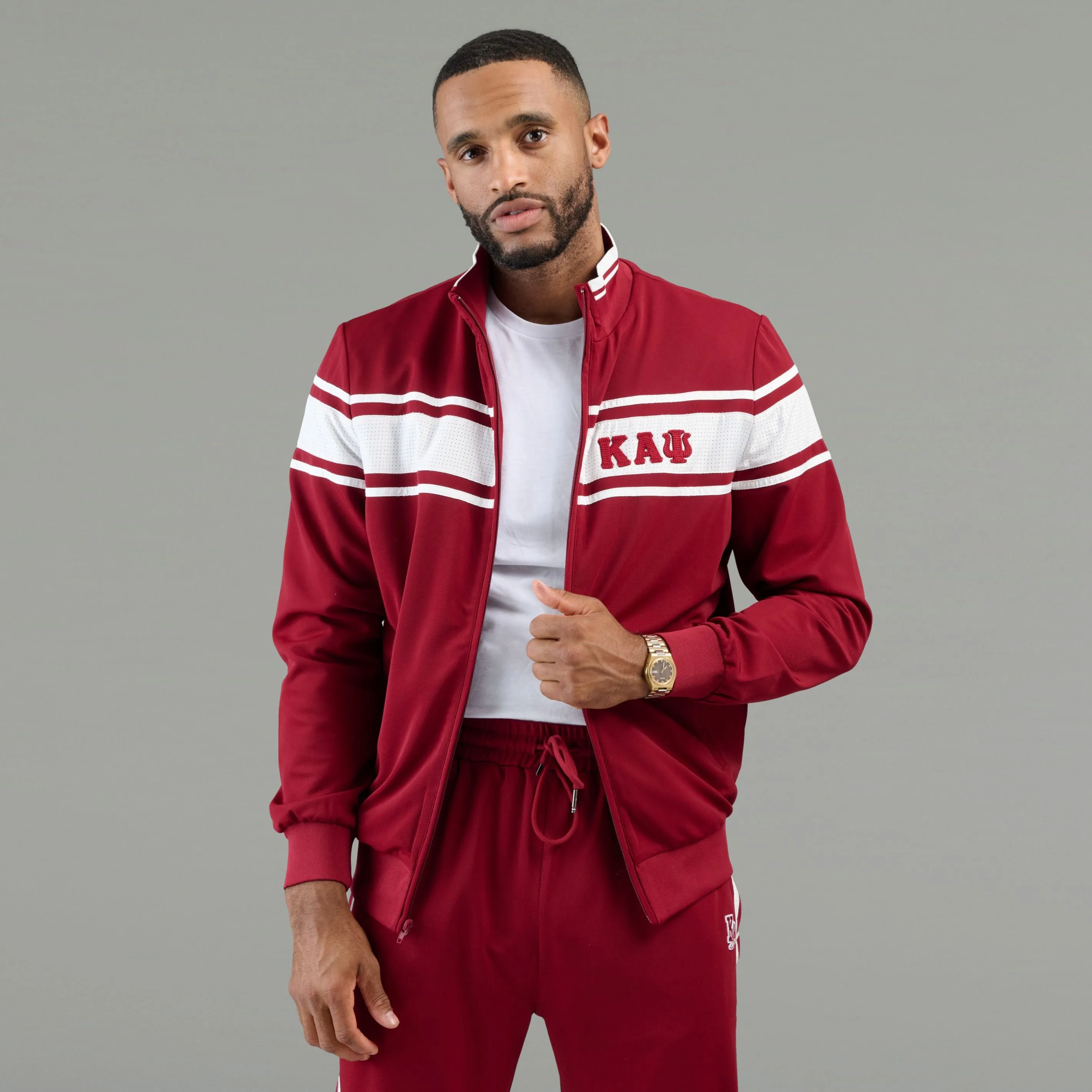 Kappa Alpha Psi 3-Letter Mesh Panel Track Jacket