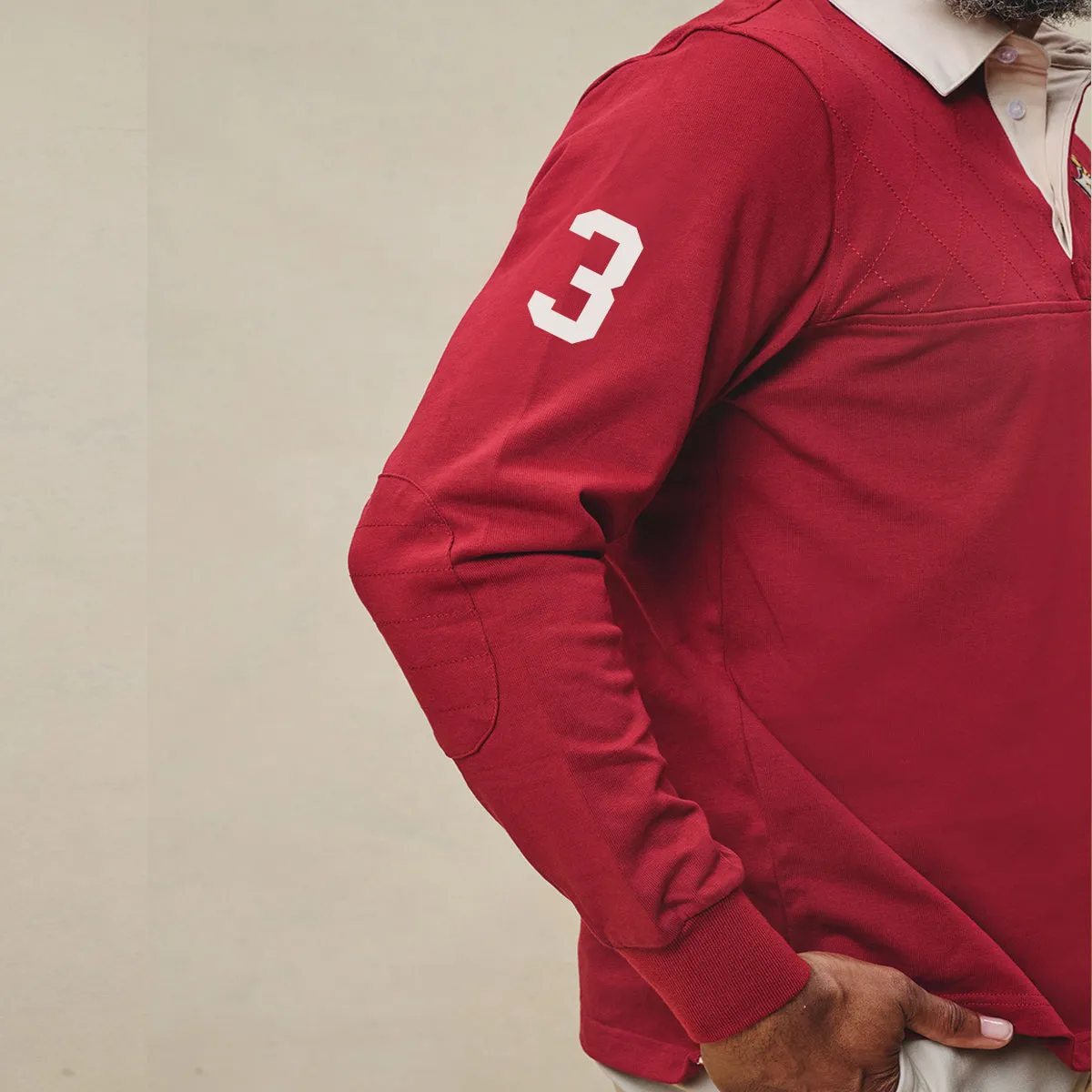 Kappa Alpha Psi Coat of Arms Long Sleeve Rugby Polo
