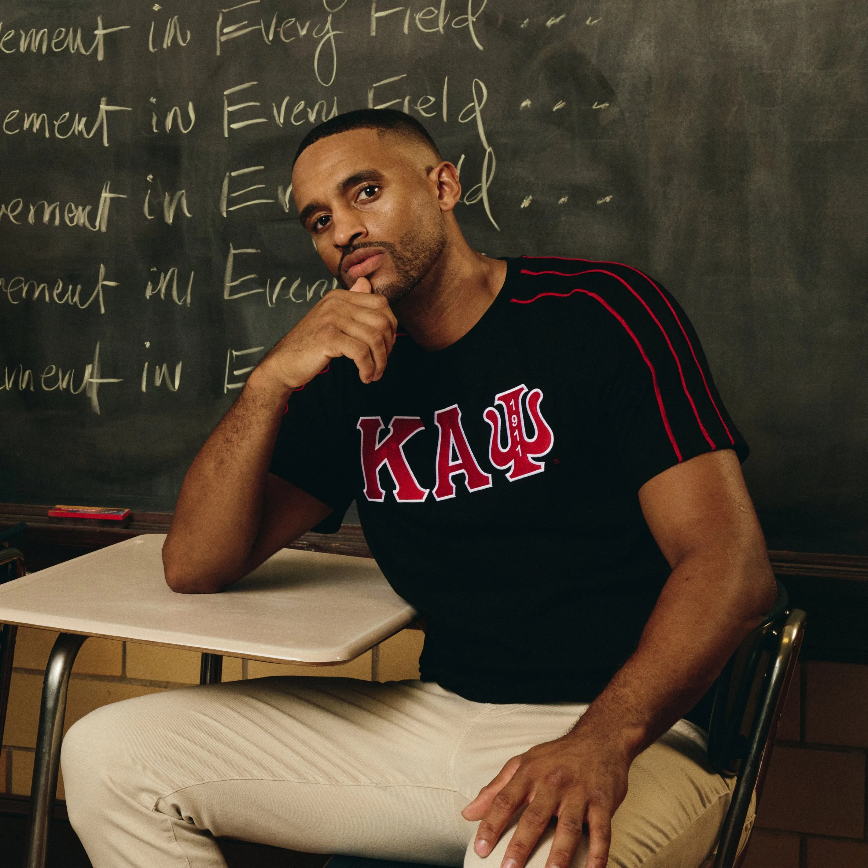 Kappa Alpha Psi Greek Letter 1911 Tee (Vintage Black)