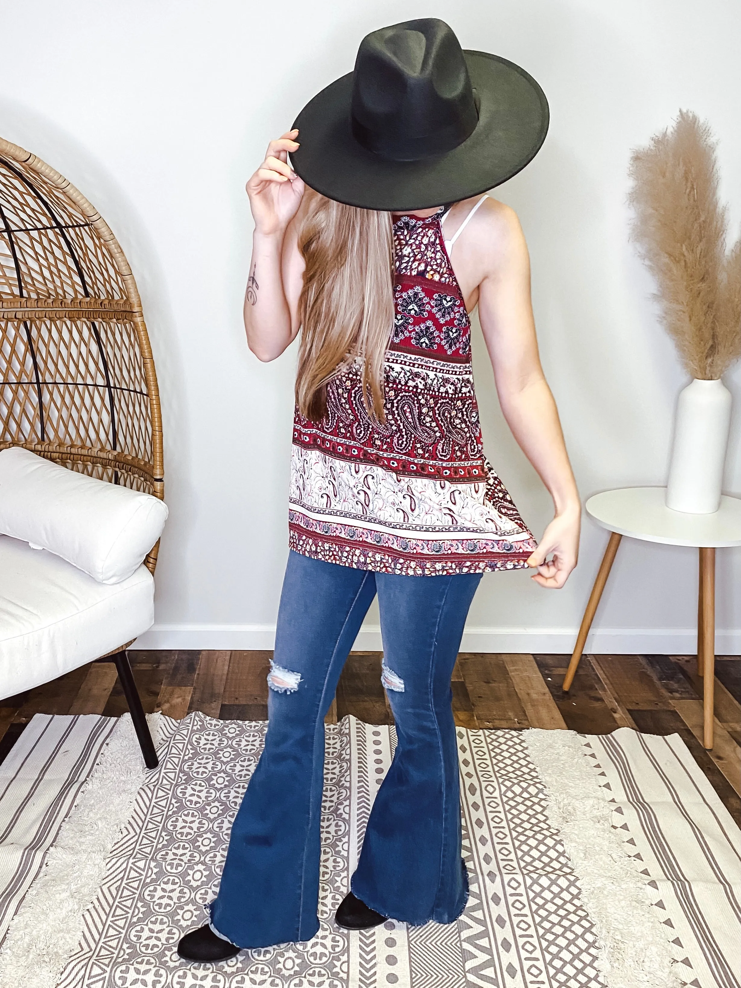 Khloe Boho Halter Tank