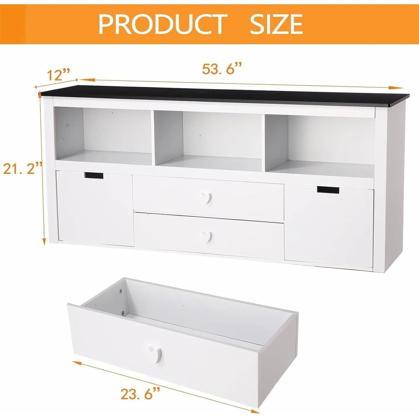 Kids Bookshelf and Toy Storage White Casual