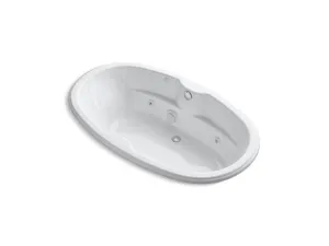 KOHLER K-1148-CD-0 7242 72" x 42" oval drop-in whirlpool with custom pump location